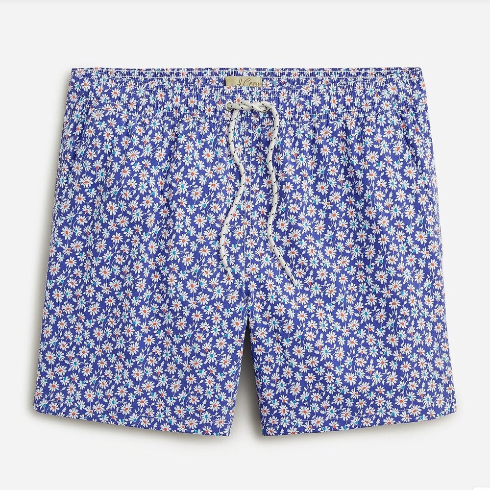 J.Crew Men's 6" stretch swim trunk size Medium